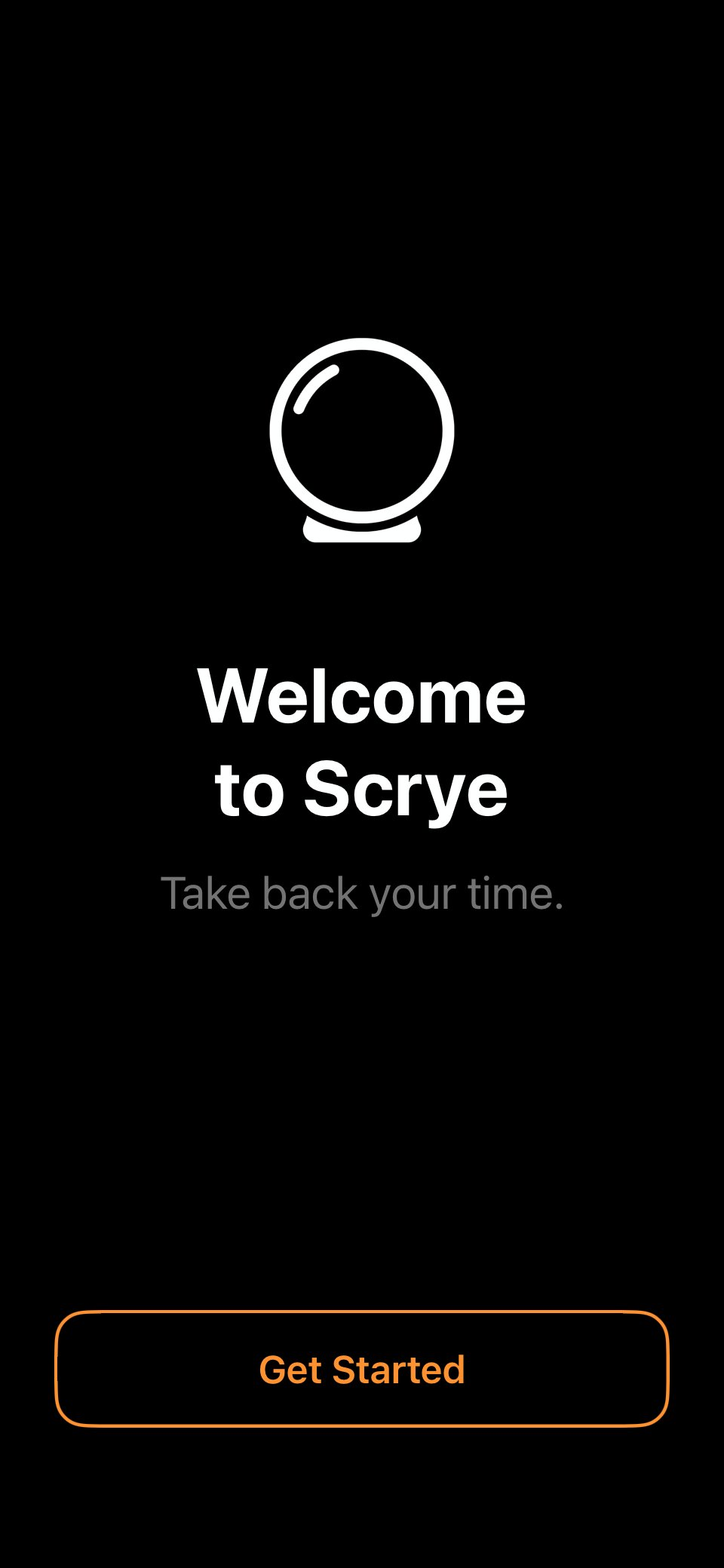 Scrye home screen